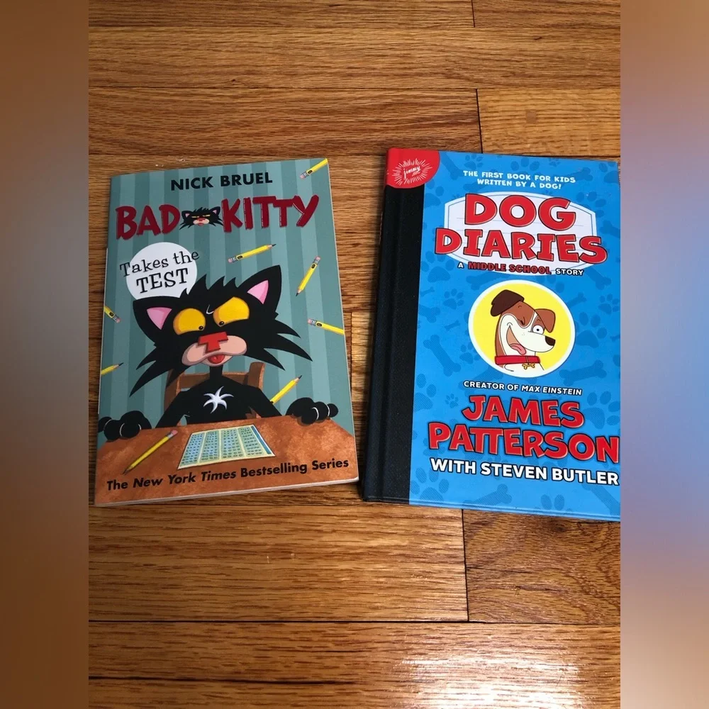 Book bundle two books Bad Kitty and Dog Diaries - Picture 1 of 10
